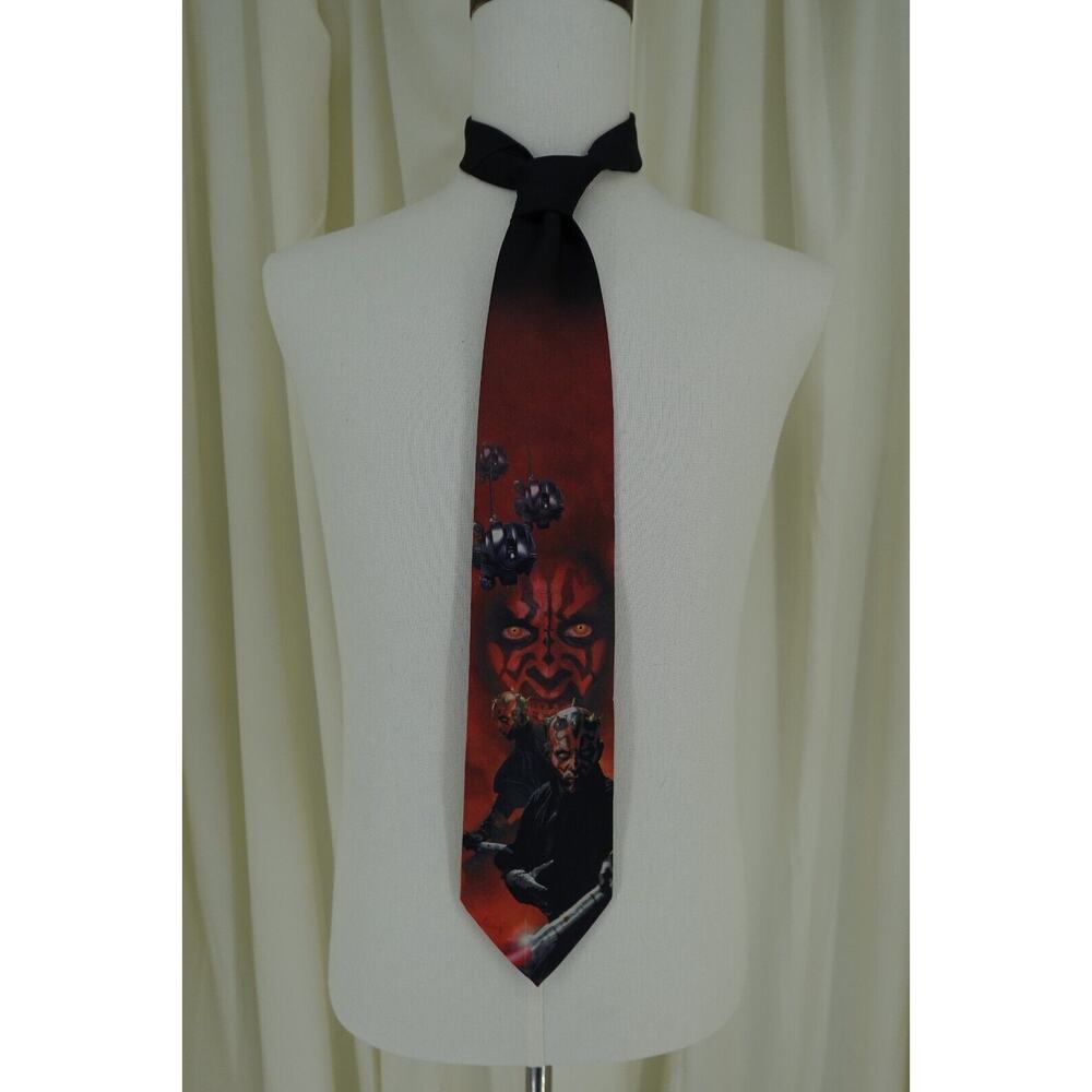 Ralph Marlin VTG Star Wars Darth Maul Men's 100% Polyester Sith One Size Necktie